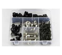 Fuel Supply Nuts Bolts For PCX125 PCX 150 2015 2016 2017 2018 Complete Full Fairing Bolts Kit Screws Clips Speed Nuts Covering Bolts(Silver)