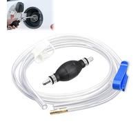 Fuel Syphon Pump,Manual Hand Siphon Pump Kit,Hand Water Pump,Diesel Transfer Siphoning Kit,Gas Siphon Pumper,Fluid Suction Pumper with 2 Durable PVC Syphon Tube Hoses for Car,Boat,Aquariums