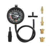 Fuel System Leak and Vacuum Integrity Tester Kit with 4 Inch Gauge for Carburetor Engine Applications