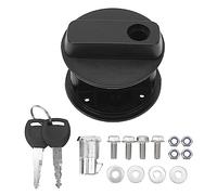Fuel Tank Bracket Lock Kit Heavy Duty Black Auxiliary Gas Container Mount Holder Secure Anti Theft for 6L Motorcycle Off Road Vehicle ABS Metal 16 Pcs