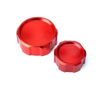 Fuel Tank Cap For CBR1000RR 2008-2018 Motorcycle CNC Front Rear Brake Fluid Cylinder Master Reservoir Cover Oil Filler Cap(2-Red)