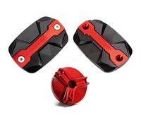 Fuel Tank Cap For TMax 560 TMAX 530 500 TMax530 SX DX For TECH MAX TMAX560 Front Brake Fluid Reservoir Cover Oil Filler Cap(3PCS-Red)