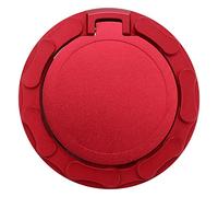 Fuel Tank Cap Replacement Durable Fuel Filler Cover for JK Rubicon Sahara 2007 2018 Aluminum ABS Construction (Red)