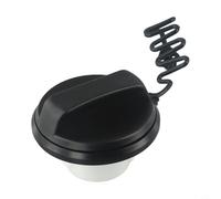 Fuel Tank Filler Cap for Ford Focus MK2 2005-2012, Gas Oil Cover with Tether, ABS Plastic Replacement Part 6G919030AD, White and Black