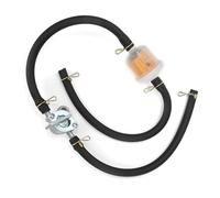 Fuel Tank Petcock Filter, 6mm Inline Fuel Tank Tap Filter Pipe with Petcock Switch Shut Off Valve Universal Automotive Accessories for ATVs Dirt Bike
