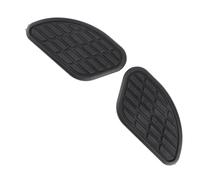 Fuel Tank Protector, 1 Pair of Universal Motorcycle Fuel Tank Traction Pad Protector Vintage Knee Grip Decals(Black) Motorcycle Fuel Tank Sticker Sidetank Pad