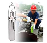 Fuel Tank Sampling Barrel,Oil Sampling Container/Core Sampler,Stainless Steel Portable Handheld Oil Bucket Sampling Kit with Rope(300 mL/10.1 fl oz)
