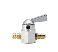 Fuel Tank Shut Off Valve Switch Petcock 6mm 8mm Motorcycle Carburetor Fuel Petrol Tank Gasoline Switch Valve Tap(8mm Silver)
