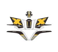 Fuel Tank Stickers Pad Motorcycle Non-Slip Side Fuel Tank Stickers Pad Rubber Sticker for Colove KY 500X 525X ZF500GY KY500X Moto Accesorios