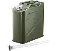 Fuel tanks, 10L/15L/20L Green Fuel Tank, Portable Petrol Container With Oil Guide Tube, Backup Gasoline Tank For Home Travel Transport(15L)