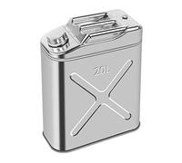 Fuel tanks, 304 Stainless Steel Fuel Tank Trucks Spare Gasoline Can Portable Petrol Diesel Barrel Vertical 20L Thickened Explosion proof