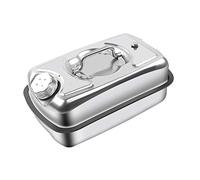 Fuel tanks, Motorcycle Diesel Barrel 304 Stainless Steel Spare Fuel Tank Horizontal Petrol Can with(5L)