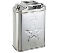 Fuel tanks, Petrol Can 5L/10L/15L/20L Can, 201 Stainless Steel Portable Gas Can, Spare Fuel Tank for Automobile and Motorcycle(20L)