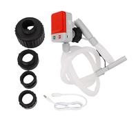 Fuel Transfer Pump 3.2GPM Battery and USB Type C Powered Automatic Stop Liquid Fuel Transfer Pump with 51in Discharge Hose and 4 Adapters