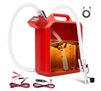 Fuel Transfer Pump, Automatic Fuel Transfer Pump with Auto-Stop, Fuel Pump up to 2.4GMP, Dual USB Power Supply-Proof 72-Inches Hose, Suitable for Transferring Gasoline, Diesel, and Water