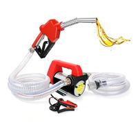 Fuel Transfer Pump Diesel Pump 45L/MIN Electric Pump Kit 12V 260W DC Powered, Portable Oil Transfer Pump with Self-Sealing Nozzle & Hoses for Diesel Kerosene Transfer