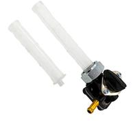 Fuel Valve Petcock 22mm Left Exit Vacuum Type Compatible with Harley Davidson FLSTF FXDL FLHT FLST FXSTB FLHR FXST 2002-2006 - Replaces OE Part Number 61338-02/6133802