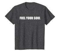 Fuel Your Soul T-Shirt, Kids, Dark Heather Grey, 4 Years
