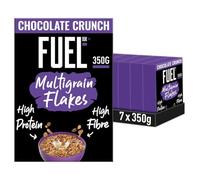 FUEL10K Chocolate Multigrain Flakes High Protein Breakfast Cereal, 350 g (Pack of 7)