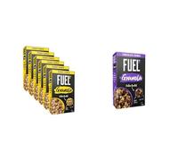 FUEL10K Chunky Granola Bundle, 6 x Peanut Loaded Chunky Granola & 6 x Chocolate Chunky Granola, Protein Boosted & High in Fibre, 400 g (Pack of 12)