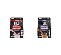FUEL10K Complete Nutrition Bundle, 1 kg Strawberry Shake & 1 kg Chocolate Shake, High in Protein & Fibre (Pack of 2)