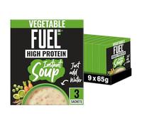 FUEL10K High Protein Vegetable Instant Cup Soup, 27 Sachets
