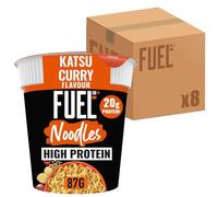 FUEL10K Katsu Curry High Protein Instant Noodles, 87 g (8-Pack)
