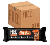 FUEL10K Peanut Butter Oat Bars, High in Protein & Fibre, 45 g (Pack of 16)