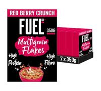 FUEL10K Red Berry Multigrain Flakes High Protein Breakfast Cereal, 350 g (Pack of 7)