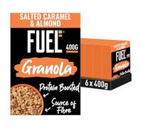 FUEL10K Salted Caramel & Almond High Protein Granola Breakfast Cereal, 400 g (Pack of 6)