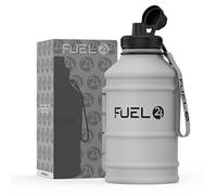 Fuel24 1.3L/2.2L Metal Water Bottle - STRONG, Drop & Leakproof BPA Free - Large Gym & Sports Bottle for Men, Travel & Hiking