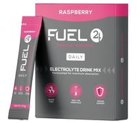 Fuel24 Electrolytes - Daily Hydration Sachets, Zero Sugar, Electrolyte Powder (10 or 30 Pack) Essential Minerals - Sodium, Magnesium, Potassium, Vitamin C B12 & L Glutamine (30 Pack, Raspberry)