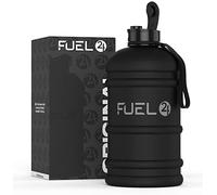 Fuel24 Jug - 2.2 Litre Water Bottle - Extra Strong Flex Material - Drop Proof, Pop or Straw Cap Options - 2.2L Large Gym Sports Bottle, BPA FREE