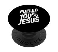Fueled By 100% Jesus Christian Faith PopSockets Adhesive PopGrip