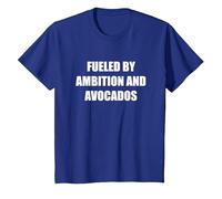 Fueled by Ambition and Avocados T-Shirt, Kids, Royal Blue, 6 Years