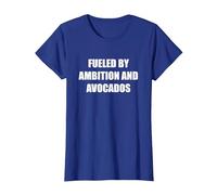 Fueled by Ambition and Avocados T-Shirt, Women, Royal Blue, L