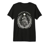 Fueled By Anxiety Raven Moon Gothic Premium T-Shirt