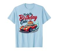 Fueled by Birthday Cake Pit Crew Family Racing Party T-Shirt, Men, Baby Blue, 3XL