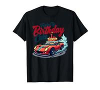 Fueled by Birthday Cake Pit Crew Family Racing Party T-Shirt, Men, Black, XL