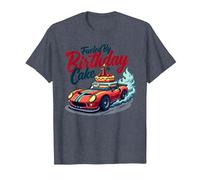 Fueled by Birthday Cake Pit Crew Family Racing Party T-Shirt, Men, Heather Blue, 3XL