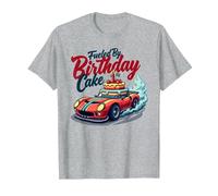 Fueled by Birthday Cake Pit Crew Family Racing Party T-Shirt, Men, Heather Grey, 4XL