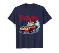 Fueled by Birthday Cake Pit Crew Family Racing Party T-Shirt, Men, Navy, XL