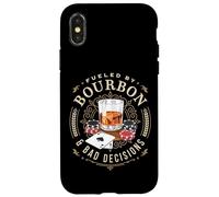 Fueled By Bourbon And Bad Decisions Whiskey Poker Case for iPhone X/XS