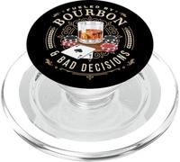 Fueled By Bourbon And Bad Decisions Whiskey Poker PopSockets PopGrip for MagSafe
