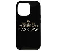 Fueled By Caffeine And Case Law Attorney Legal Counsel Case for iPhone 13 Pro