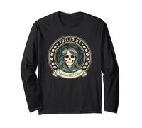 Fueled by Caffeine and Chaos Rules the Vintage Coffee Fan Long Sleeve T-Shirt