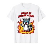 Fueled By Caffeine Rage Funny T-Shirt