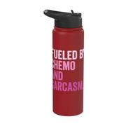 Fueled by Chemo and Sarcasm Stainless Steel Insulated Water Bottle