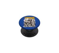 Fueled by Chocolate & Chaos Retro Monster Chocolate Kaiju PopSockets Adhesive PopGrip