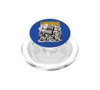 Fueled by Chocolate & Chaos Retro Monster Chocolate Kaiju PopSockets PopGrip for MagSafe